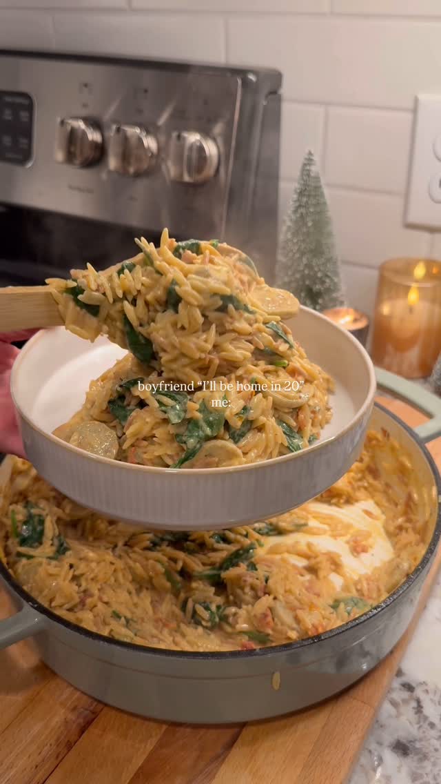 Creamy Boursin Orzo