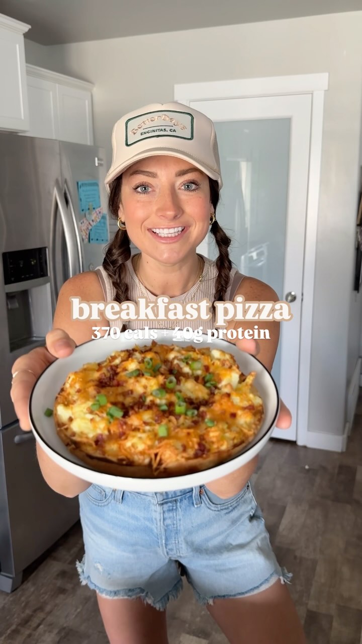 High Protein Breakfast Pizza