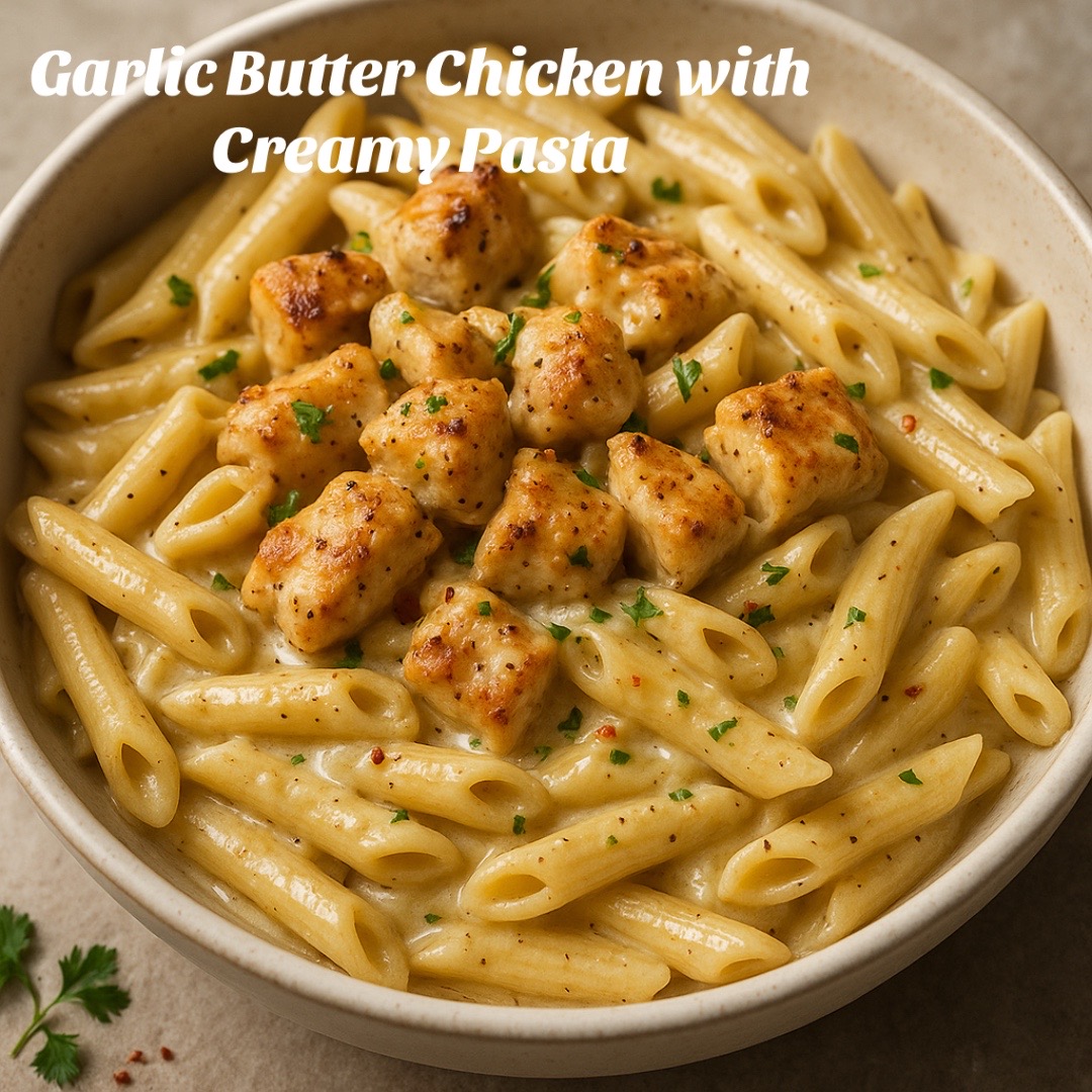 Garlic Butter Chicken with Creamy Pasta