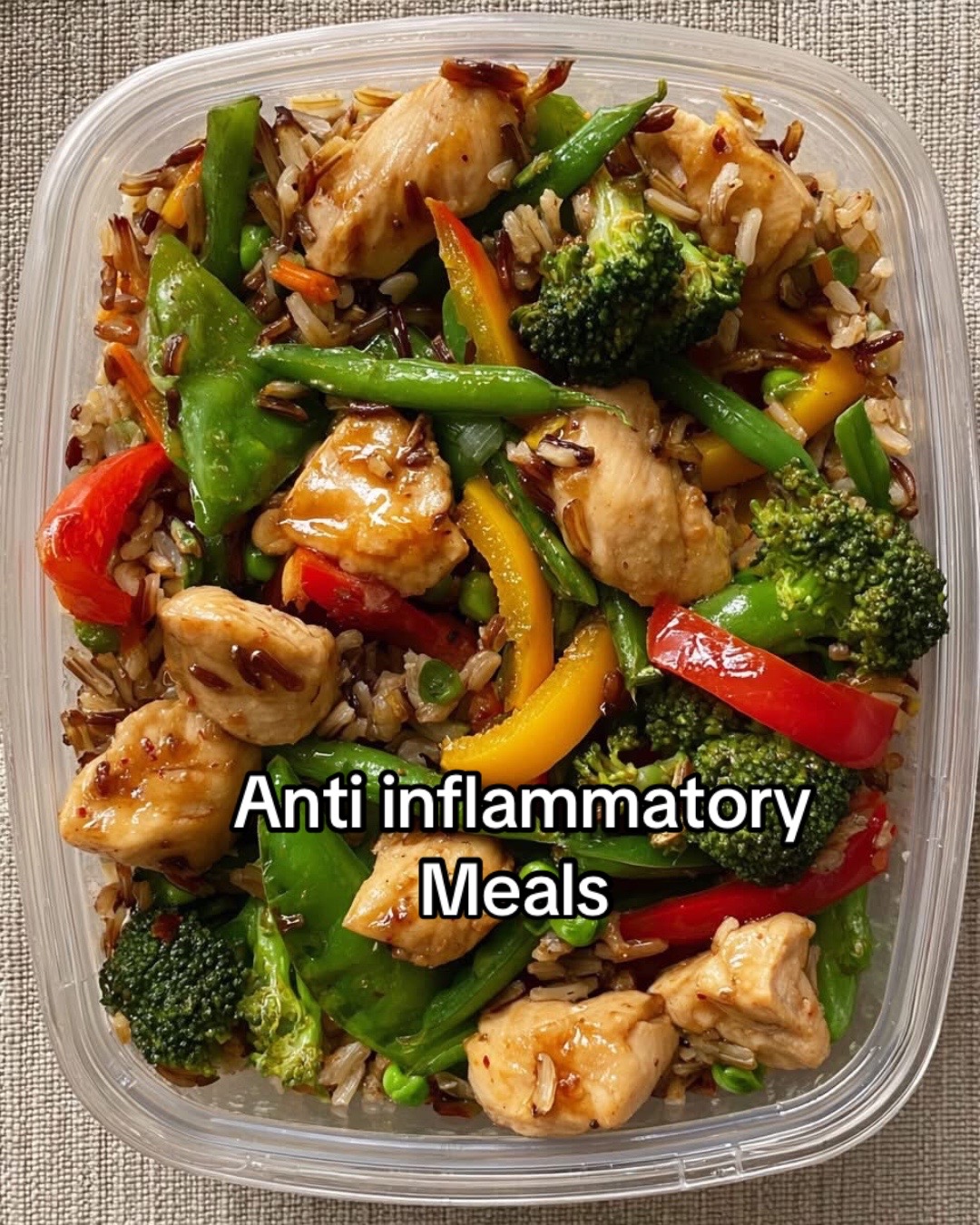 Teriyaki Chicken Stir-Fry with Rainbow Veggies & Wild Rice