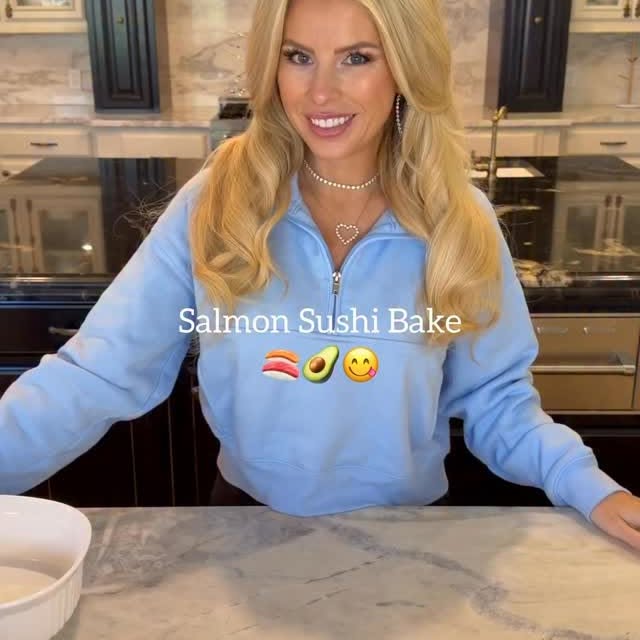 Salmon Sushi Bake