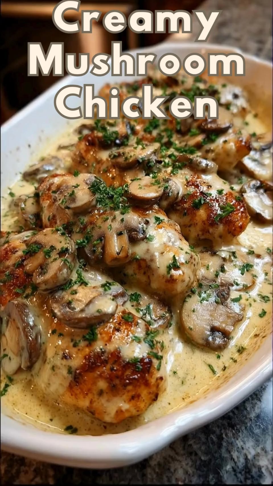 Creamy Mushroom Chicken Tenders