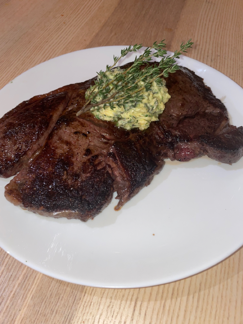 Top Sirloin Steak with Garlic Herb Butter