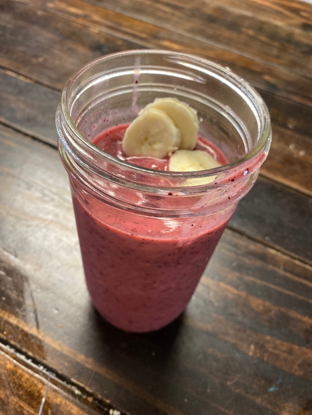 The berry banana smoothie