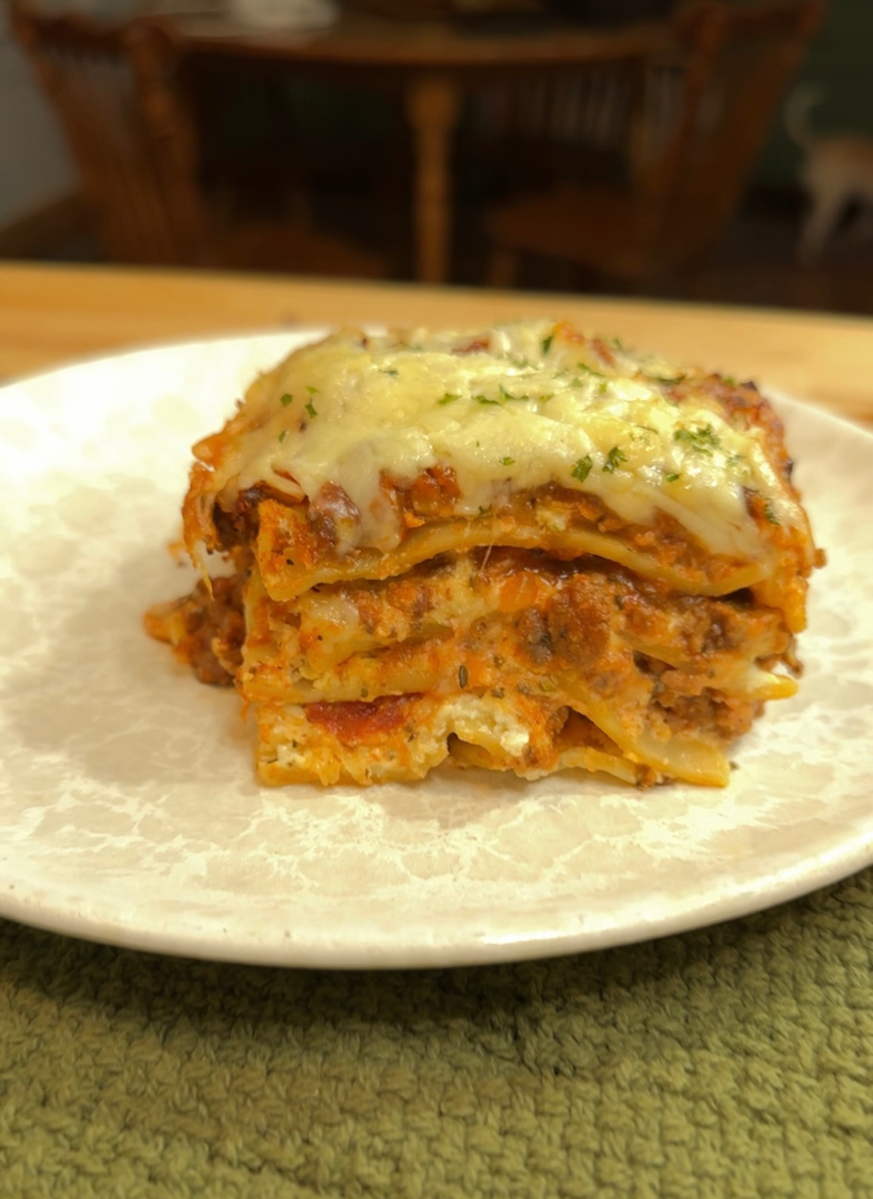 Venison lasagna