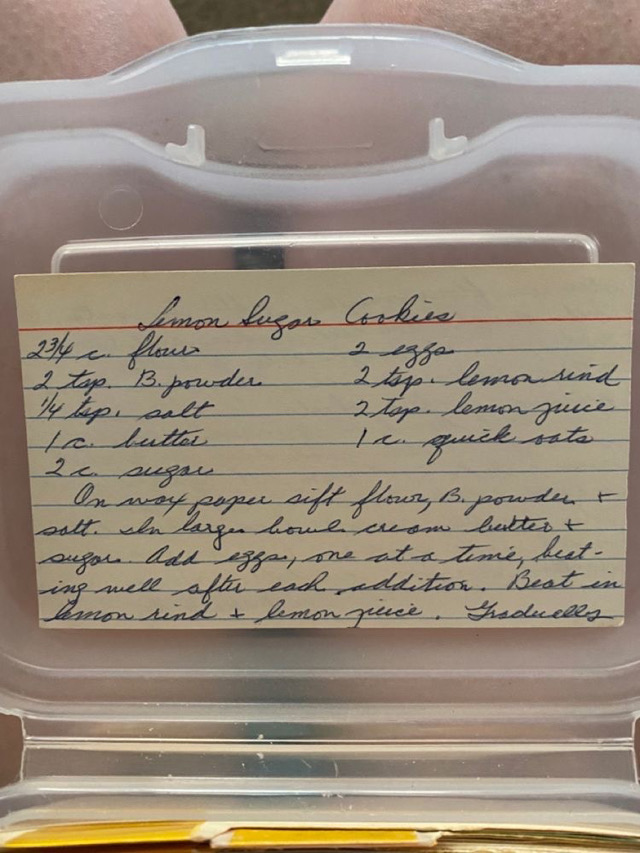 gg lousley’s lemon sugar cookies