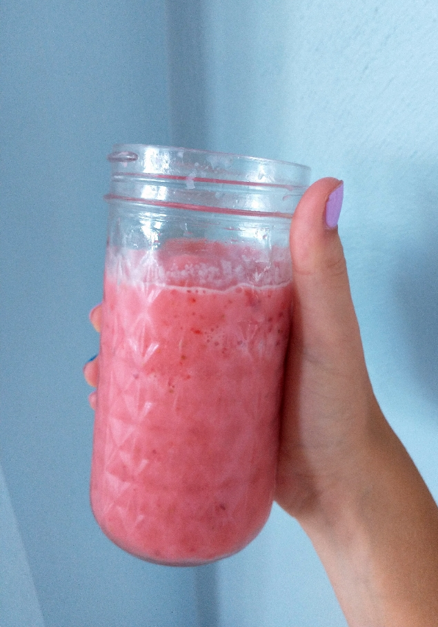 Sparkling Strawberry Slushie