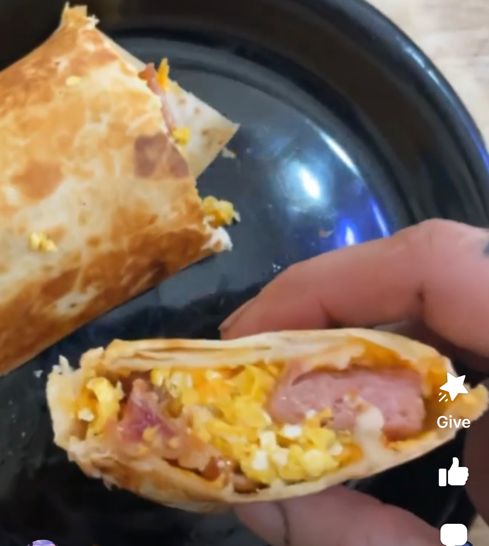 Spam Breakfast Burrito