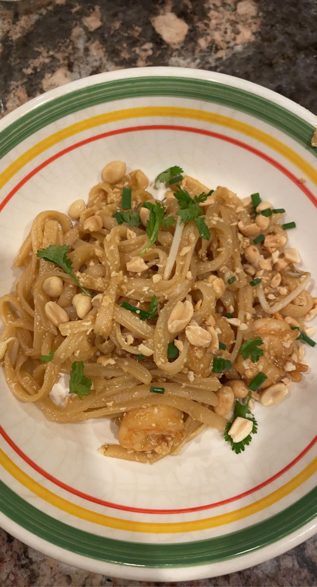Low Fodmap Shrimp Pad Thai