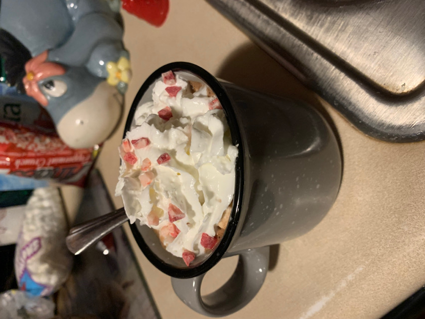 Peppermint hot chocolate