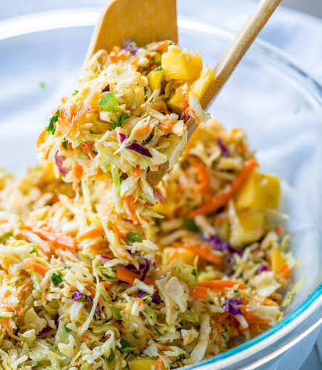 Caribbean coleslaw