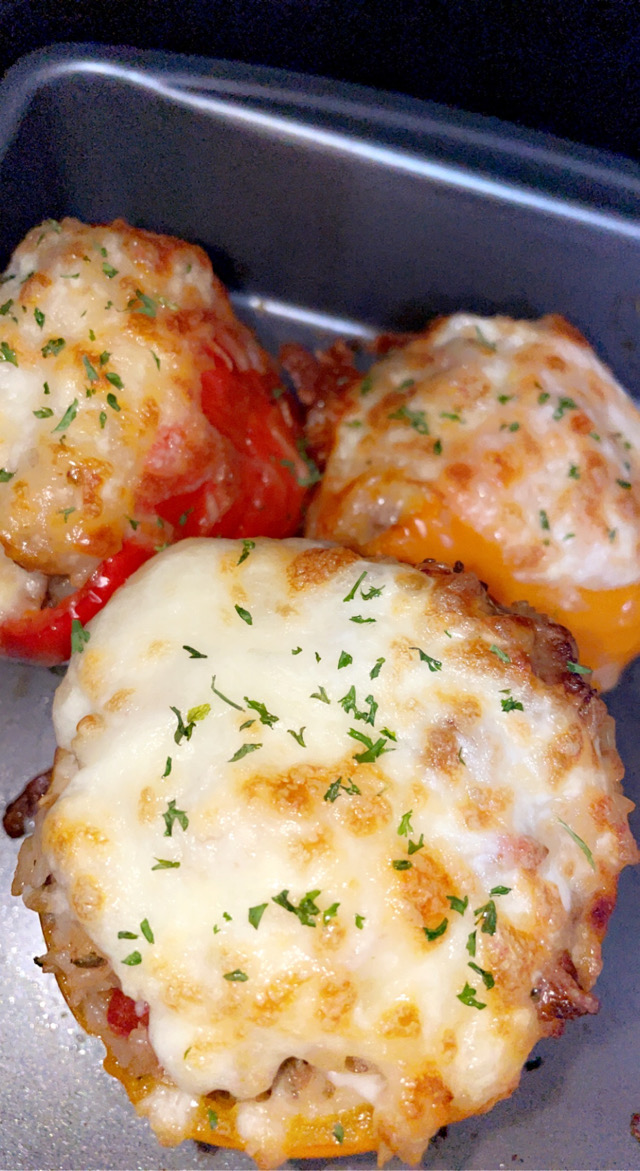Italian Sausage & Rice Stuffed Bell Pepper