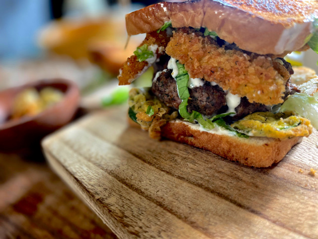 Fried Pickle Burger