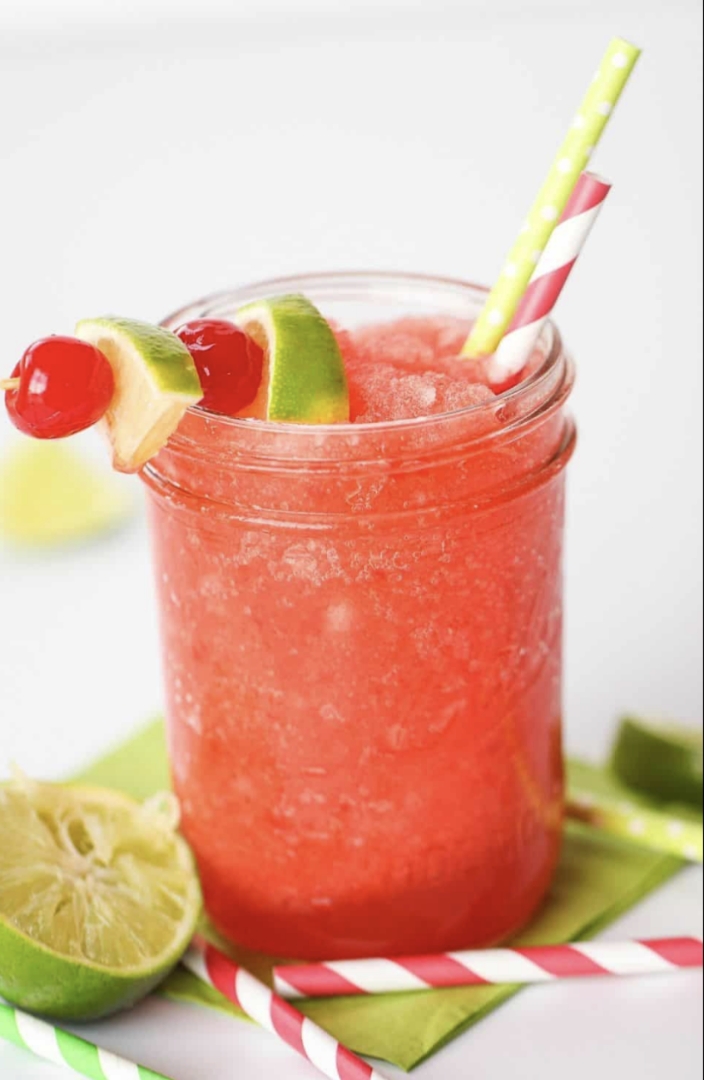 Cherry limeade slushie