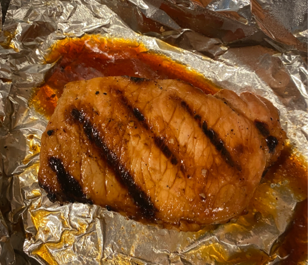 Grilled pork chops