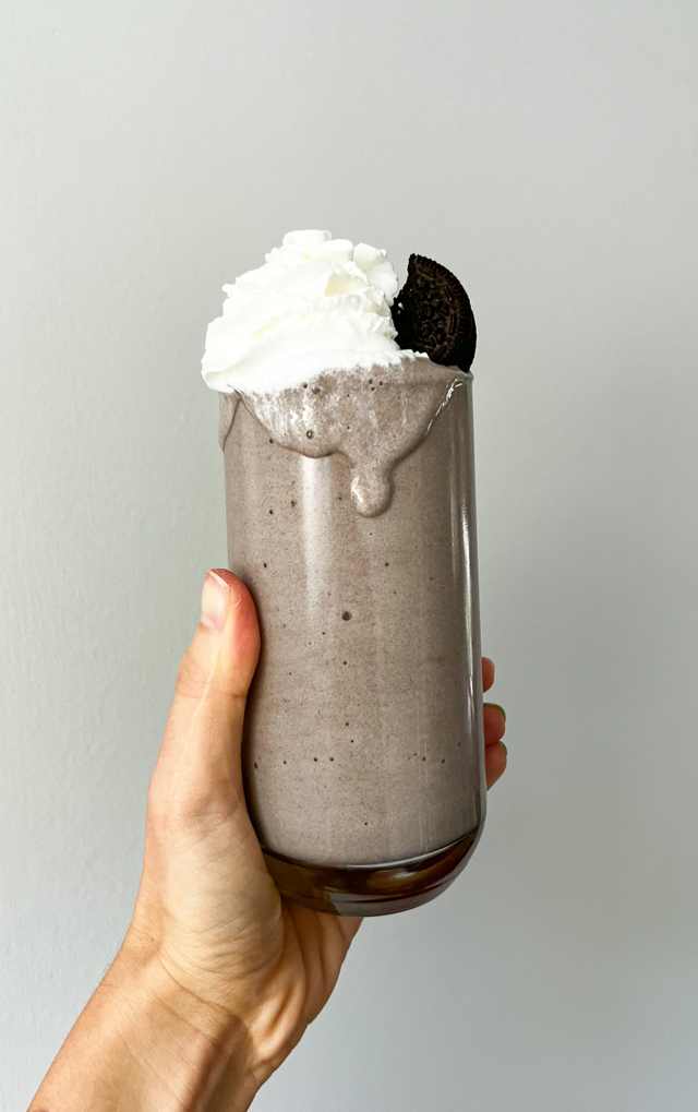 Oreo protein smoothie