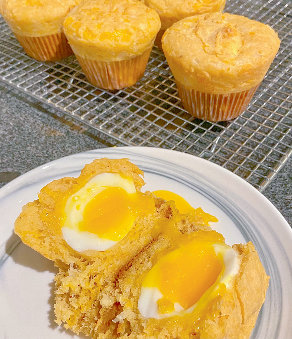 Lava Egg Muffins Cheesy & Savory