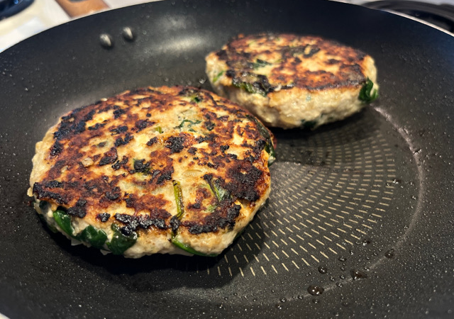 Spinach + Feta Turkey Burgers