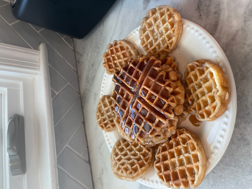 Cinnamon Roll Waffles