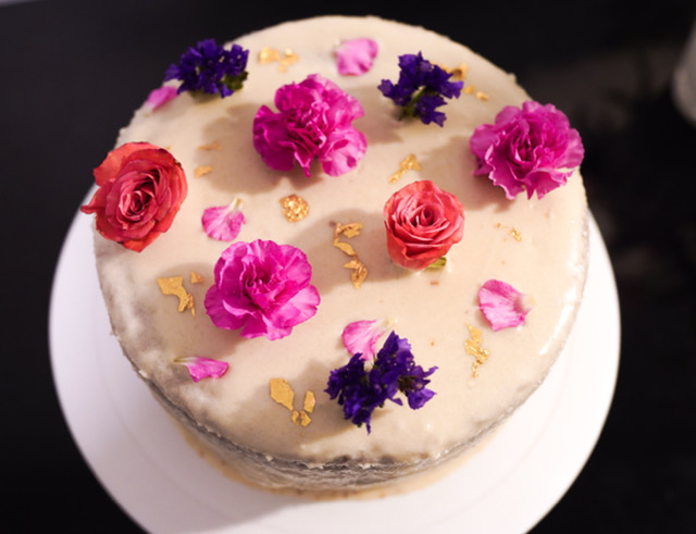 Vegan Carrot Cake w/ Cream Cheese Frosting