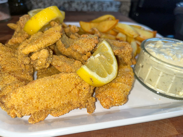 Fried catfish and perch