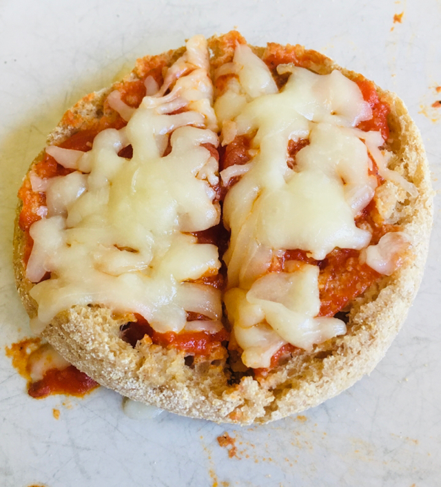Homemade mini pizza