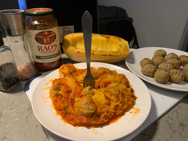 Spaghetti Squash and Turkey Meatballs
