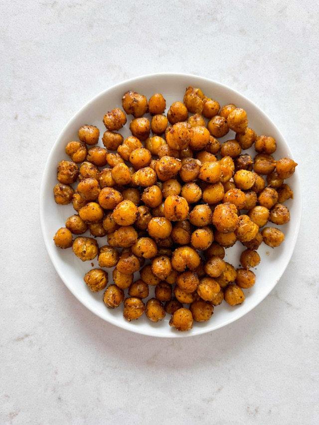 Air Fried Crispy Italian Herb Chickpeas