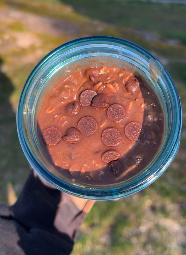 Healthy Chocolate Banana Overnight Oats