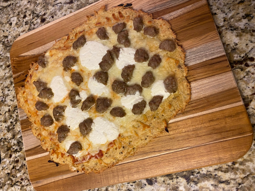 Chicken crust pizza 🍕