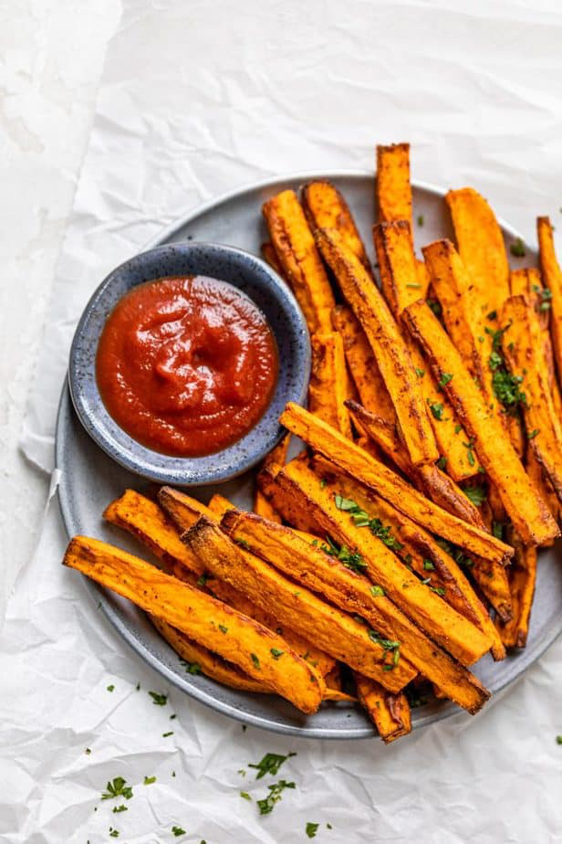 Air Fryer Parmesan Sweet Potato Fries