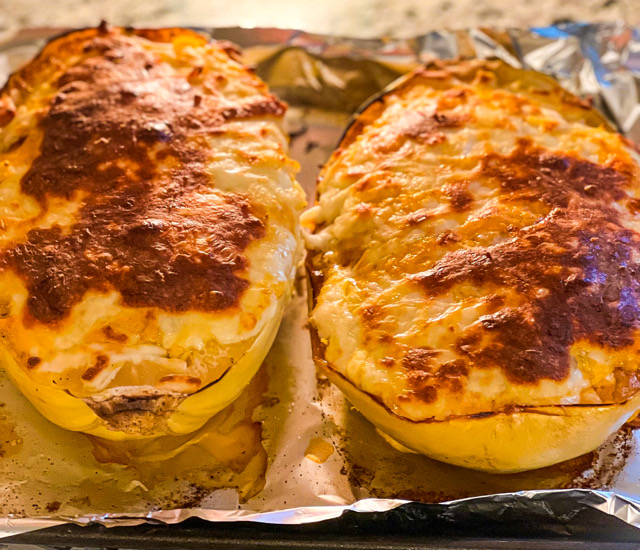 Roasted spaghetti squash