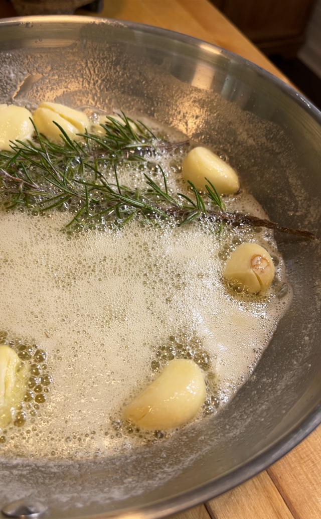 Browned rosemary garlic butter