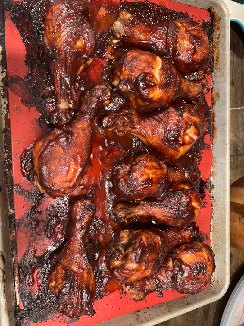 BBQ chicken drumsticks