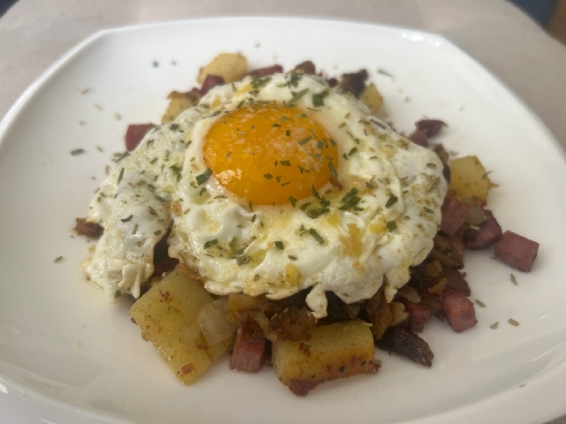 Corned Beef Hash and Eggs