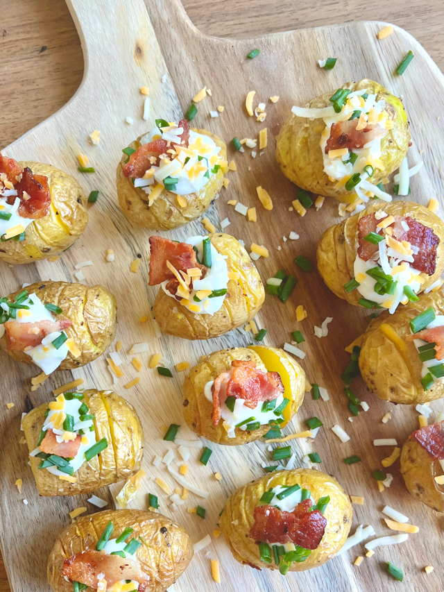 Mini Baked Potatoes 🥔