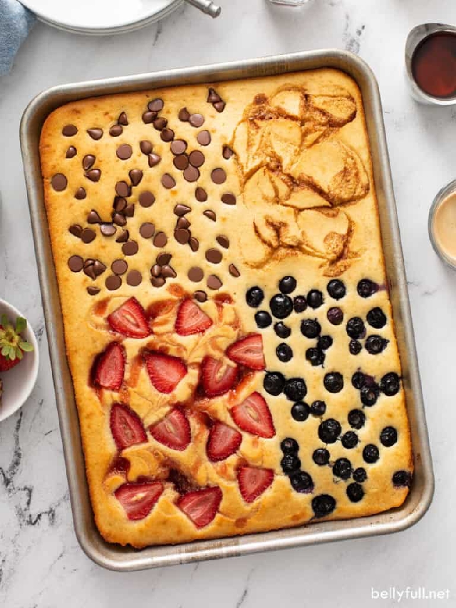 Sheet pan pancakes