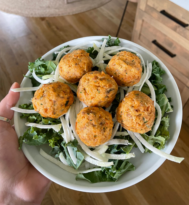 Air Fryer Salmon Meatballs