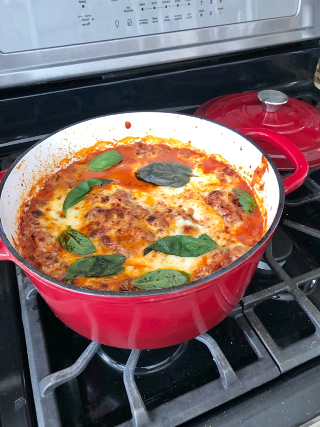 Dutch Oven Lasagna