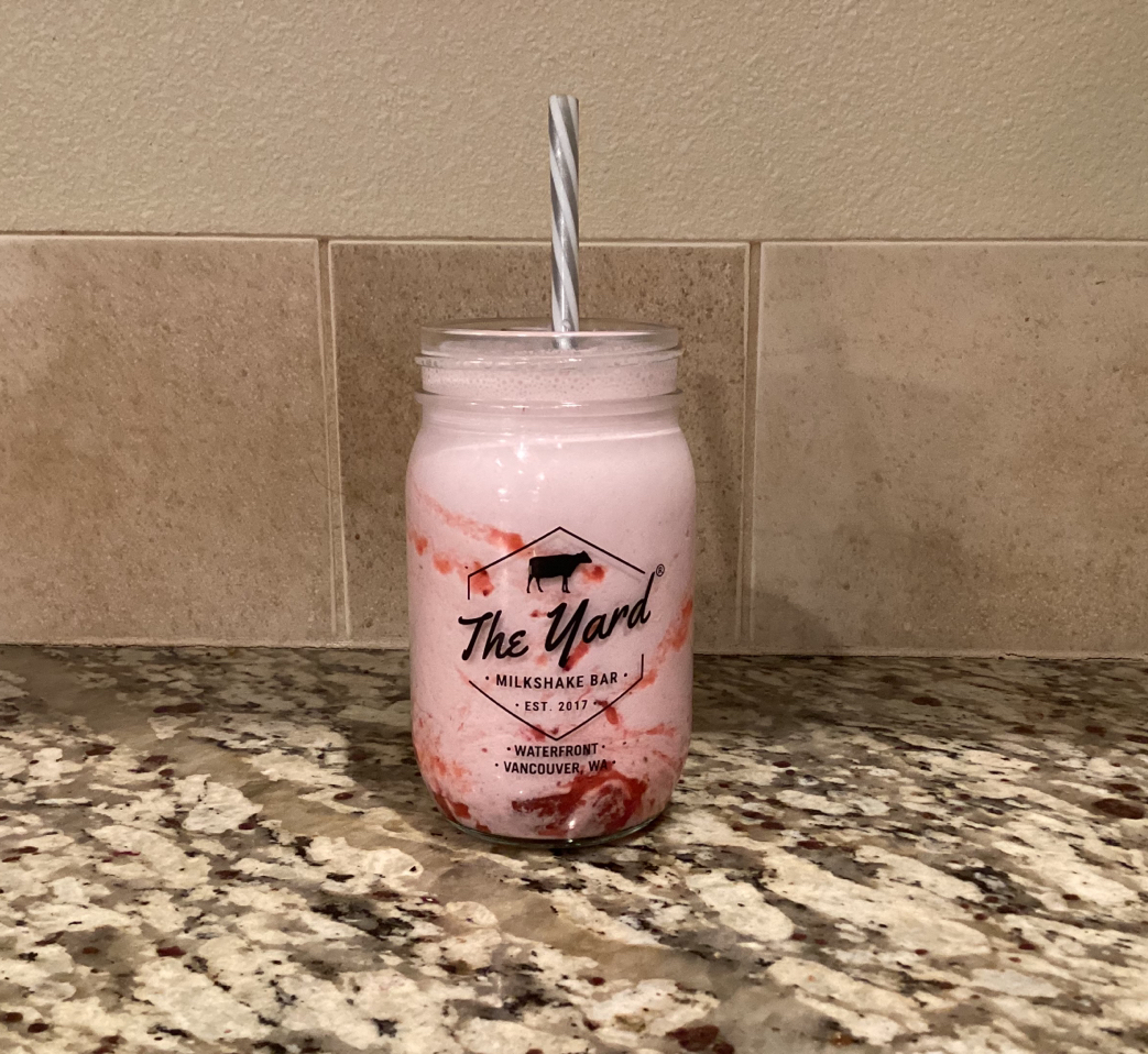 3 Ingredient Strawberry Milkshake