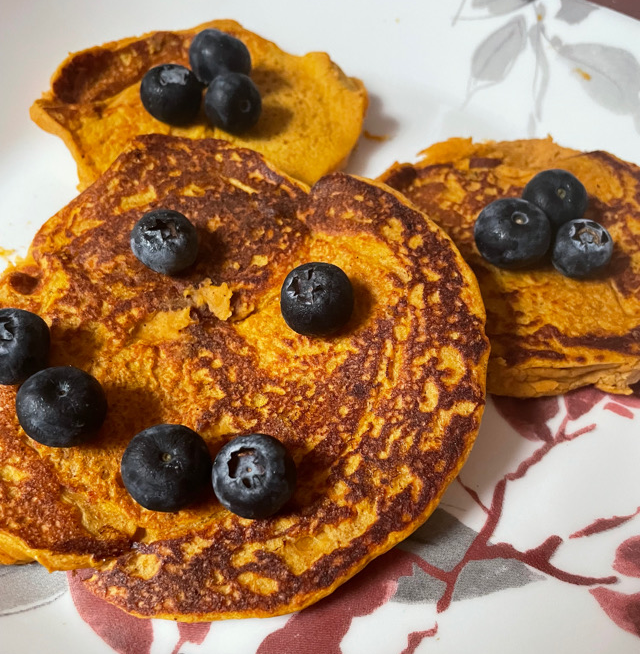 Pumpkin Spice Protein Pancakes