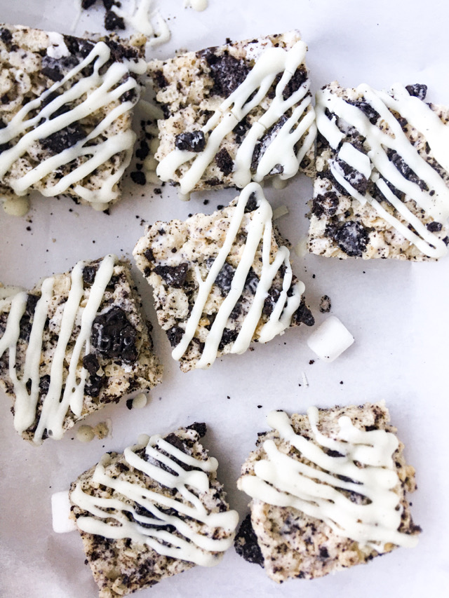 Cookies & cream Rice Krispie Treats