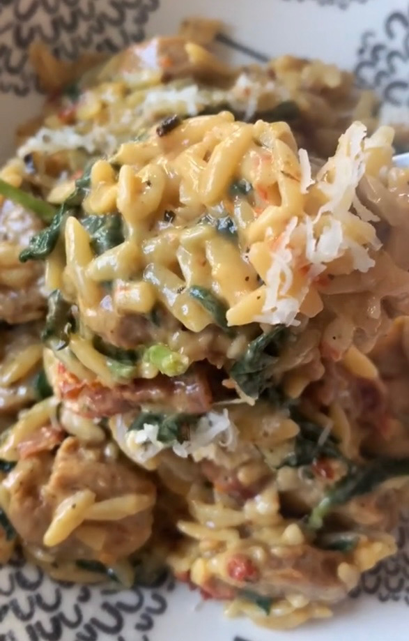 One Pot Italian Sausage Orzo