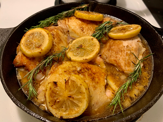 Lemon Rosemary Chicken Thighs