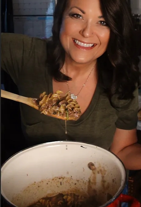 One Pot BUDGET Beef Stroganoff