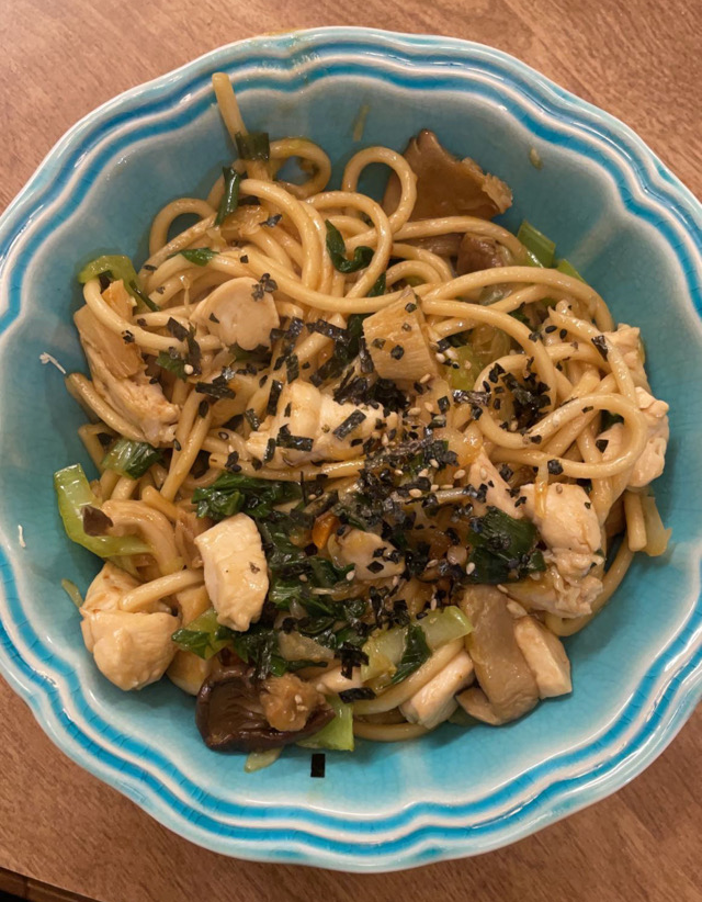 Chicken Yaki Udon Stir Fry