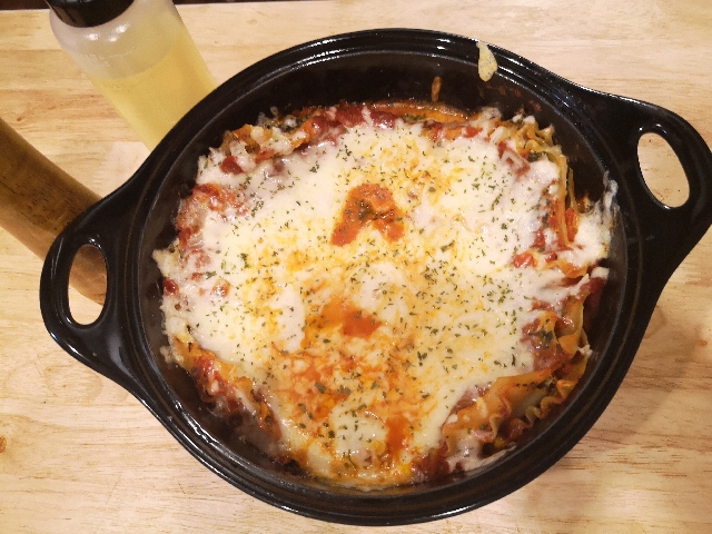 3-Layer 3-Cheese 3-60° Spinach Lasagna