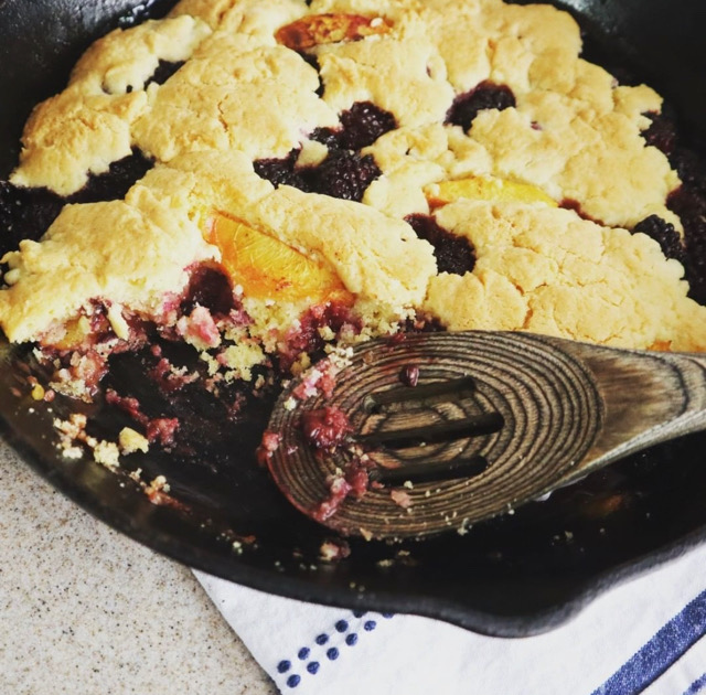 Peach & Blackberry Cobbler