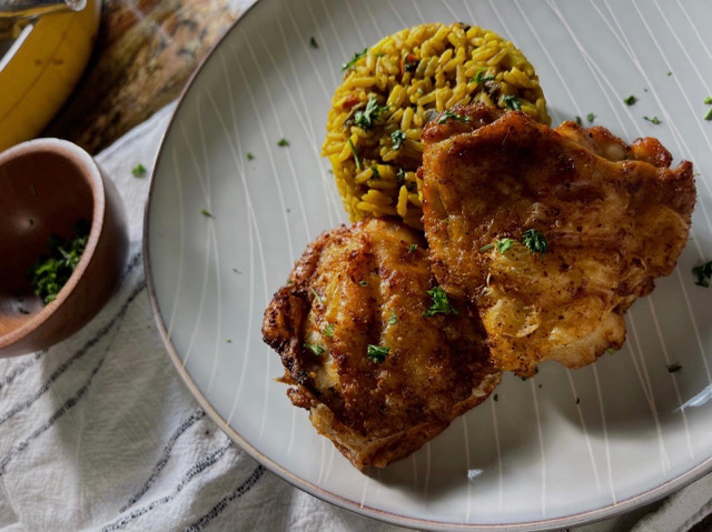 Crispy Air Fryer Chicken Thighs