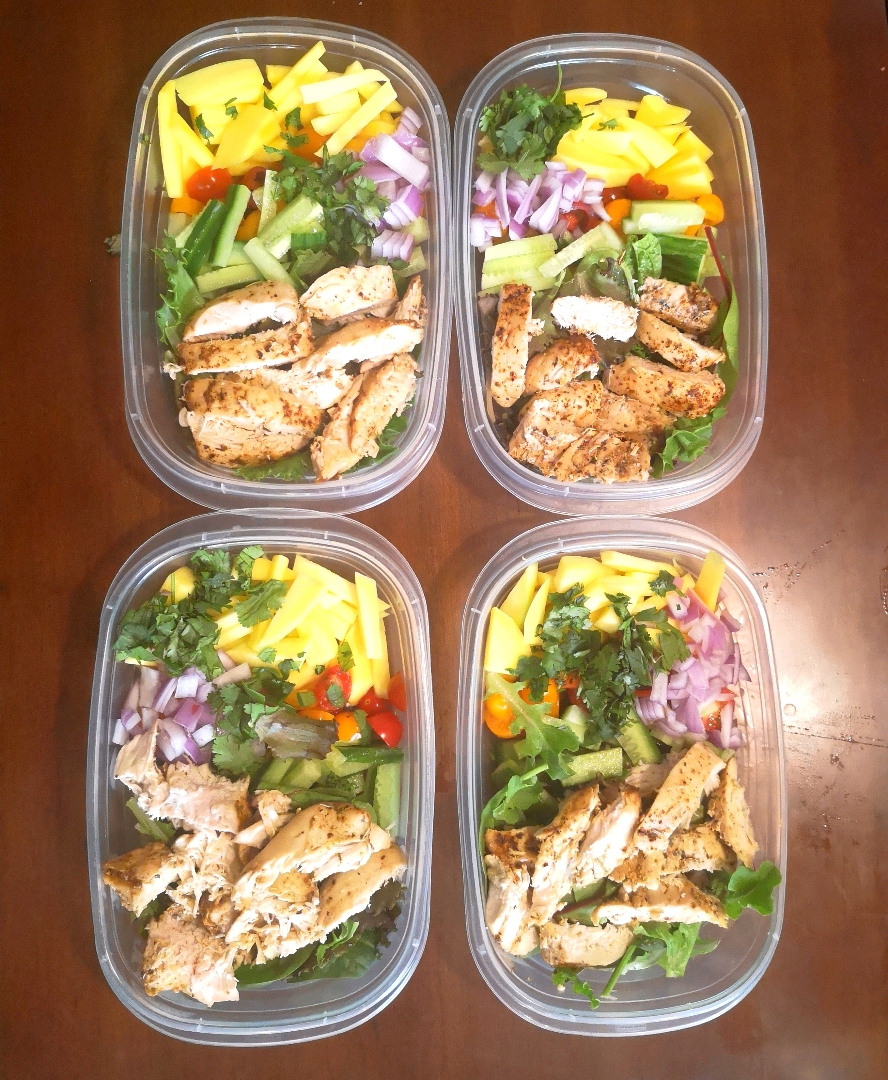 Mango Chicken Salad Meal Prep